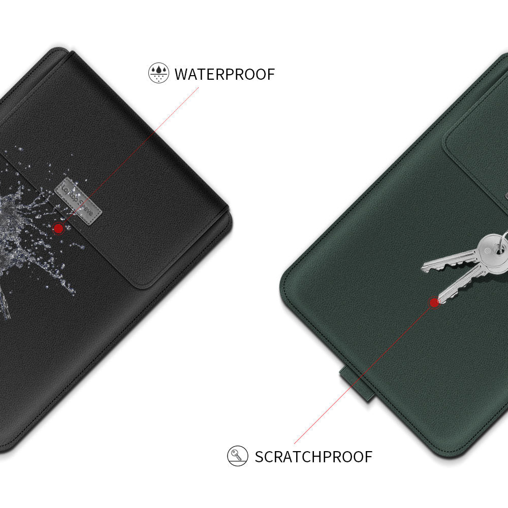 4Pcs/Set Anti-Drop PU Leather Sleeve Bag for 15/15.6-inch Laptops Shockproof Carry Case Portable Storage Bag with Stand/Handle Strap - Blackish Green 4Pcs/Set Anti-Drop PU Leather Sleeve Bag for 15/15.6-inch Laptops Shockproof Carry Case Portable Storage Bag with Stand/Handle Strap - Blackish Green